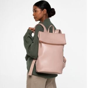 Matt & Nat NWT Colton Blossom Pink Faux Leather Backpack